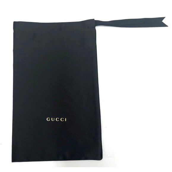 Gucci Black Satin Dust Bag With Drawstring - Picture 1 of 4